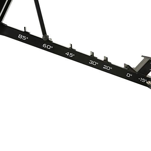 Fitness Reality 2000 Super Max XL – Verstellbare Hantelbank – Neigung/Neigungskrafttraining – Faltbare Trainingsbank – 385,6 kg Kapazität