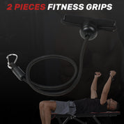 Dskeuzeew Hantelbank klappbare Multifunktion mit Widerstandsband und Aufbewahrungstasche, Trainingsbank Schrägbank mit 7-Fach Verstellbarer Rückenlehne 300kg