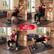 Sportstech BRT250 Hantelbank klappbar & verstellbar – Multifunktionale Fitnessbank für zuhause, 7 in 1 Schrägbank & Trainingsbank für Ganzkörpertraining, kompakt faltbar, bis 300 kg belastbar