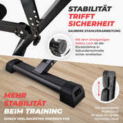 SPORTSCHMIEDE Hantelbank Klappbar Verstellbar, Multifunktions Trainingsbank Schrägbank, Sportgerät für zu Hause, Bench, Fitnessbank - Bankdrücken Krafttraining Muskeltraining Kraftsport - JETZT NEU!